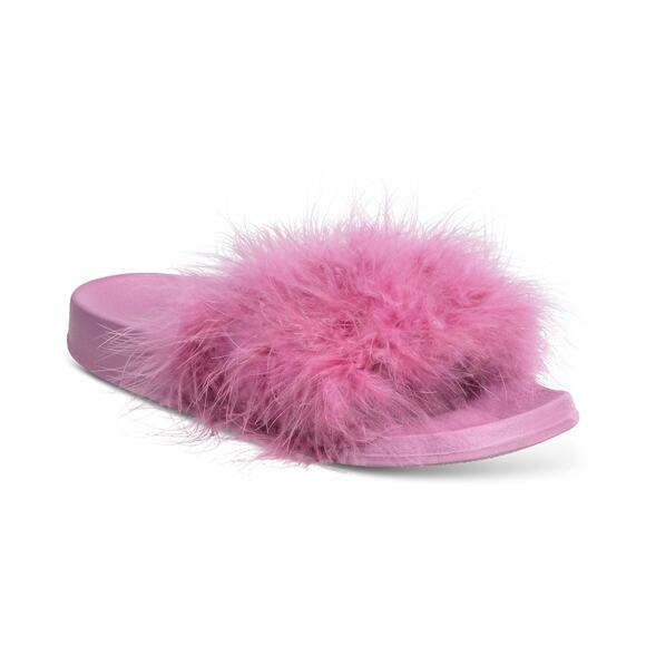 I.N.C.‎ Light Purple Fuzzy Slip Ons Size Medium - Picture 1 of 5